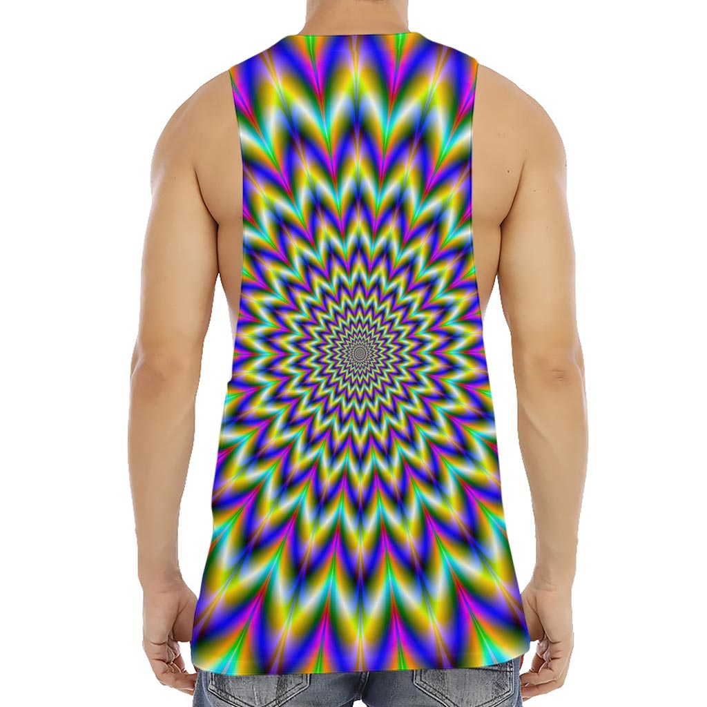 Twinkle Psychedelic Optical Illusion Men's Muscle Tank Top