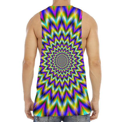 Twinkle Psychedelic Optical Illusion Men's Muscle Tank Top