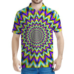 Twinkle Psychedelic Optical Illusion Men's Polo Shirt