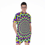 Twinkle Psychedelic Optical Illusion Men's Rompers