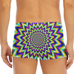 Twinkle Psychedelic Optical Illusion Men's Short Boxer Briefs