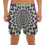 Twinkle Psychedelic Optical Illusion Men's Split Running Shorts