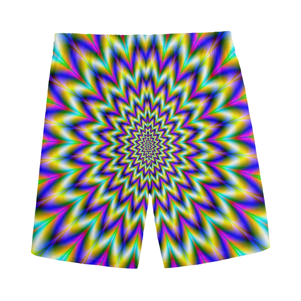 Twinkle Psychedelic Optical Illusion Men's Sports Shorts