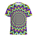 Twinkle Psychedelic Optical Illusion Men's Athletic T-Shirt