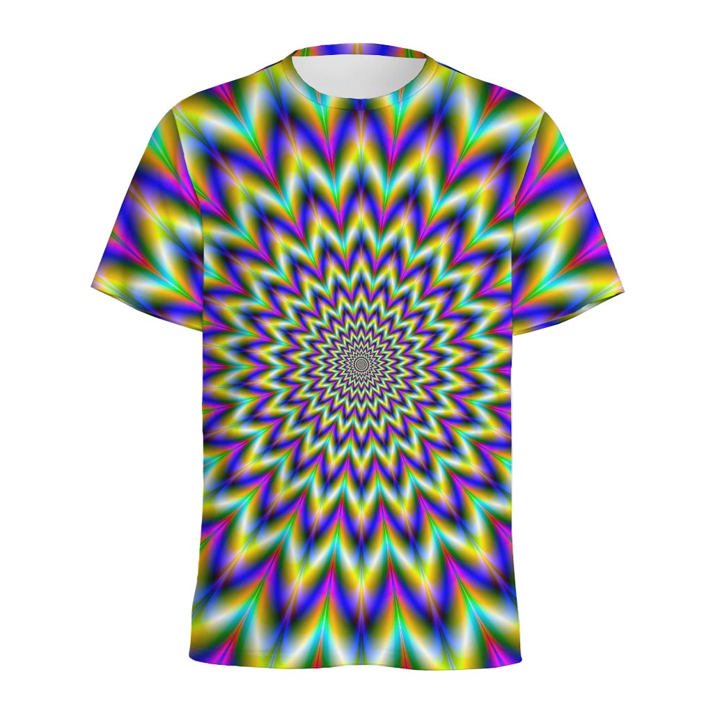 Twinkle Psychedelic Optical Illusion Men's Sports T-Shirt