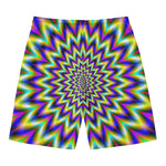Twinkle Psychedelic Optical Illusion Men's Swim Trunks