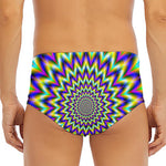 Twinkle Psychedelic Optical Illusion Men's Triangle Swim Briefs