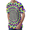 Twinkle Psychedelic Optical Illusion Men's Velvet T-Shirt