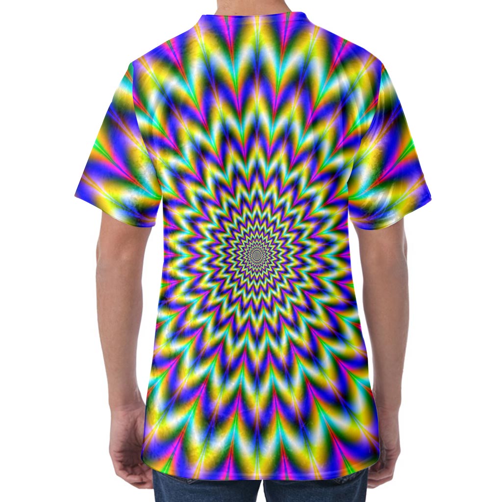 Twinkle Psychedelic Optical Illusion Men's Velvet T-Shirt