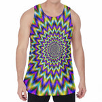 Twinkle Psychedelic Optical Illusion Men's Velvet Tank Top