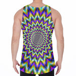 Twinkle Psychedelic Optical Illusion Men's Velvet Tank Top