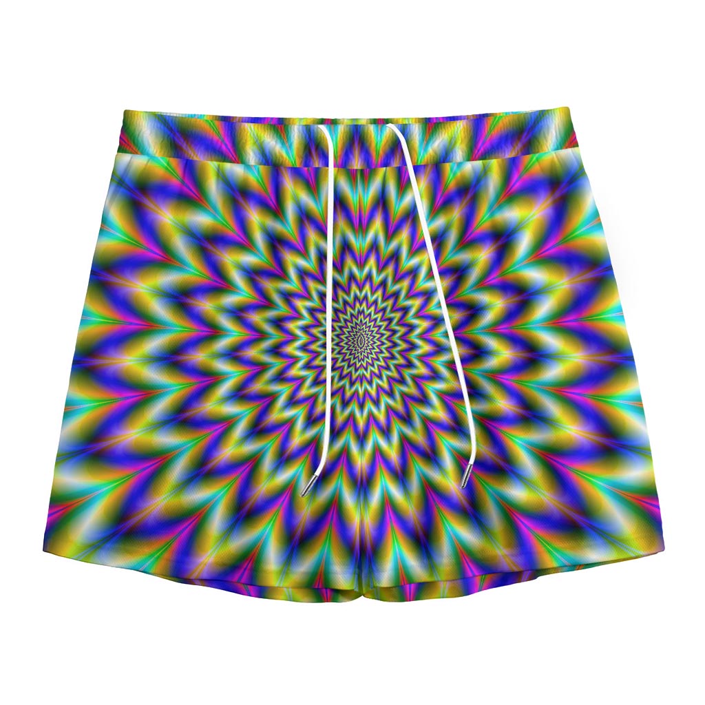 Twinkle Psychedelic Optical Illusion Mesh Shorts