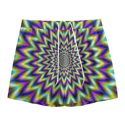 Twinkle Psychedelic Optical Illusion Mesh Shorts