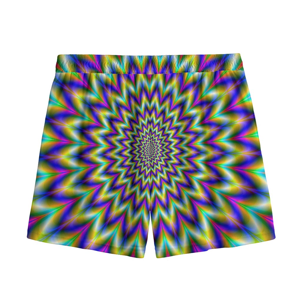Twinkle Psychedelic Optical Illusion Mesh Shorts