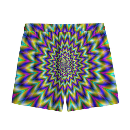 Twinkle Psychedelic Optical Illusion Mesh Shorts