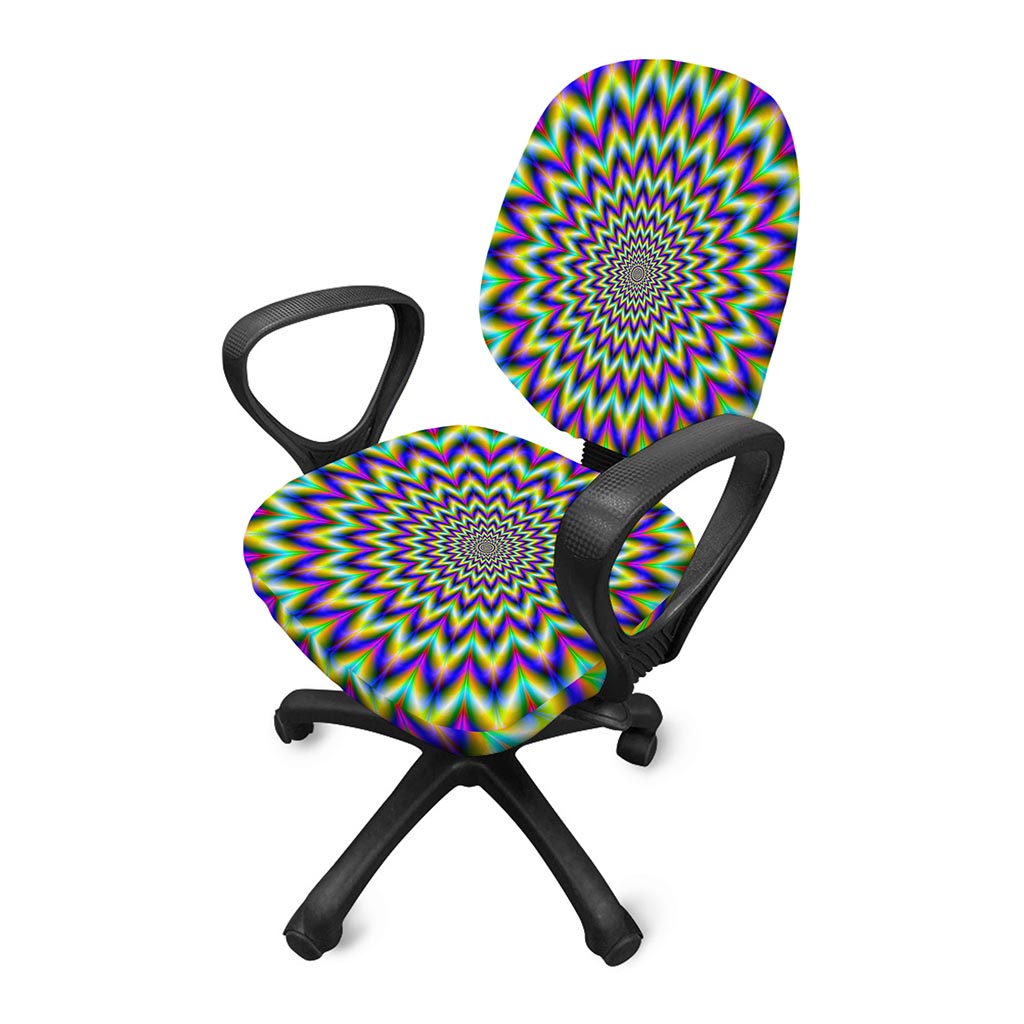 Twinkle Psychedelic Optical Illusion Office Chair Cover