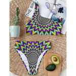 Twinkle Psychedelic Optical Illusion One Shoulder Bikini Top