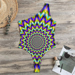 Twinkle Psychedelic Optical Illusion One Shoulder Bodysuit