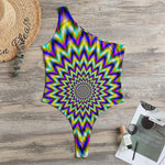 Twinkle Psychedelic Optical Illusion One Shoulder Bodysuit