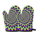 Twinkle Psychedelic Optical Illusion Oven Mitts