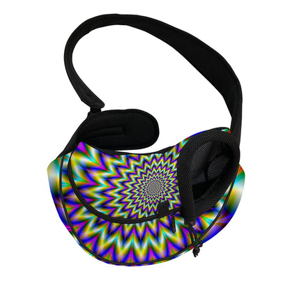 Twinkle Psychedelic Optical Illusion Pet Sling Carrier