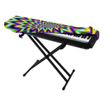 Twinkle Psychedelic Optical Illusion Piano Keyboard Cover
