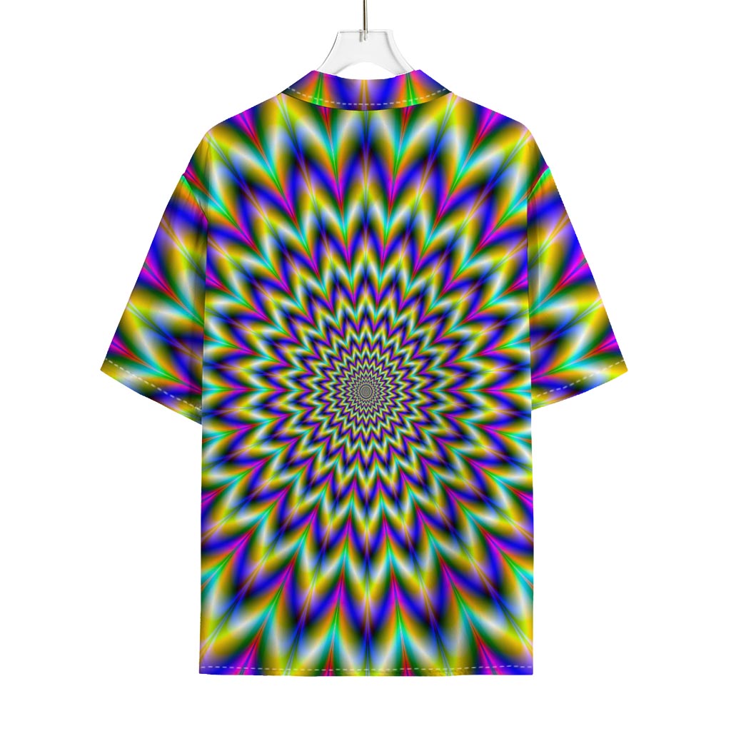 Twinkle Psychedelic Optical Illusion Rayon Hawaiian Shirt