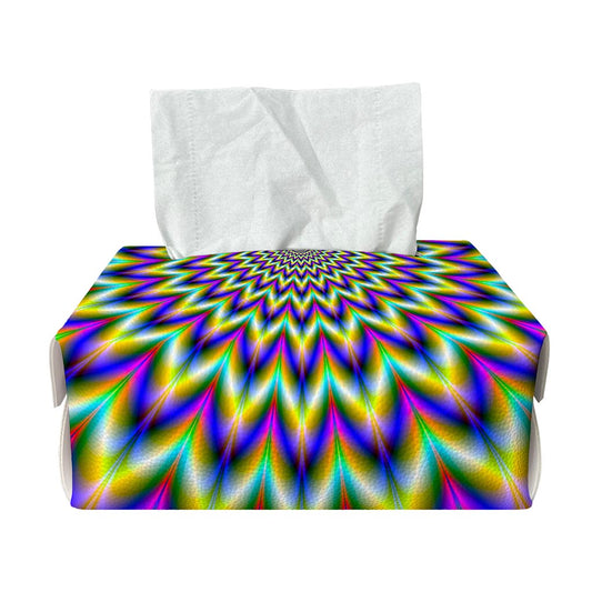 Twinkle Psychedelic Optical Illusion Rectangle Tissue Box Cover