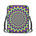 Twinkle Psychedelic Optical Illusion Rectangular Crossbody Bag