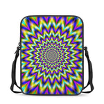 Twinkle Psychedelic Optical Illusion Rectangular Crossbody Bag
