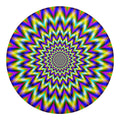 Twinkle Psychedelic Optical Illusion Round Blanket