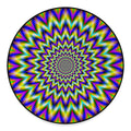 Twinkle Psychedelic Optical Illusion Round Floor Mat