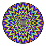 Twinkle Psychedelic Optical Illusion Round Floor Mat
