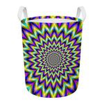 Twinkle Psychedelic Optical Illusion Round Laundry Basket