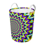 Twinkle Psychedelic Optical Illusion Round Laundry Basket
