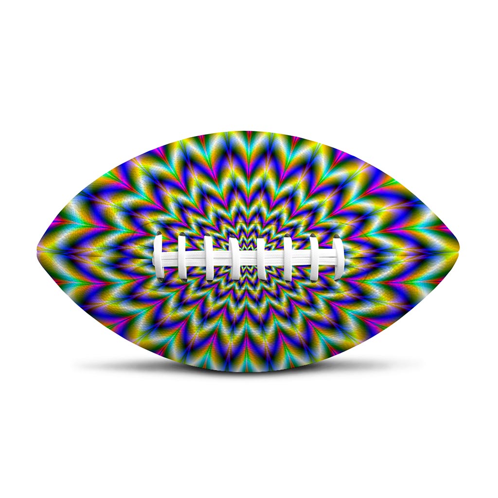 Twinkle Psychedelic Optical Illusion Rugby Ball