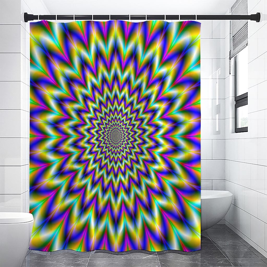 Twinkle Psychedelic Optical Illusion Shower Curtain