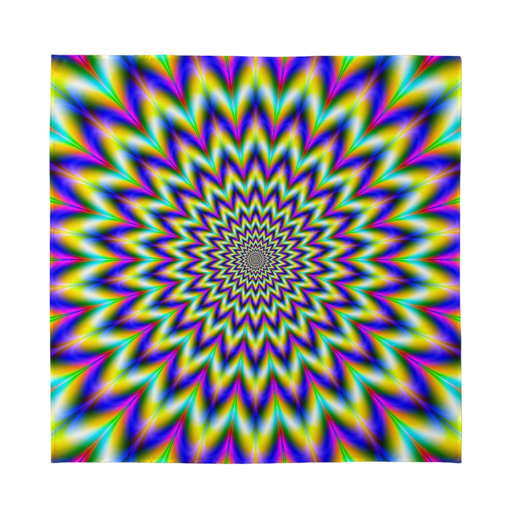 Twinkle Psychedelic Optical Illusion Silk Bandana