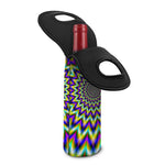 Twinkle Psychedelic Optical Illusion Single Neoprene Wine Tote