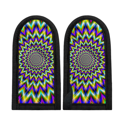 Twinkle Psychedelic Optical Illusion Skillet Handle Cover