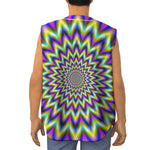 Twinkle Psychedelic Optical Illusion Sleeveless Baseball Jersey