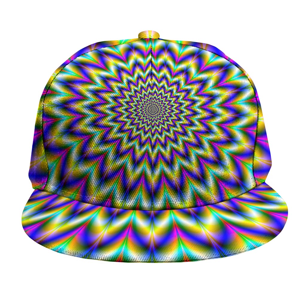 Twinkle Psychedelic Optical Illusion Snapback Cap