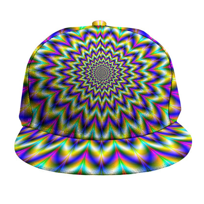Twinkle Psychedelic Optical Illusion Snapback Cap