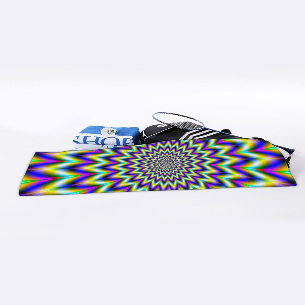 Twinkle Psychedelic Optical Illusion Sports Towel