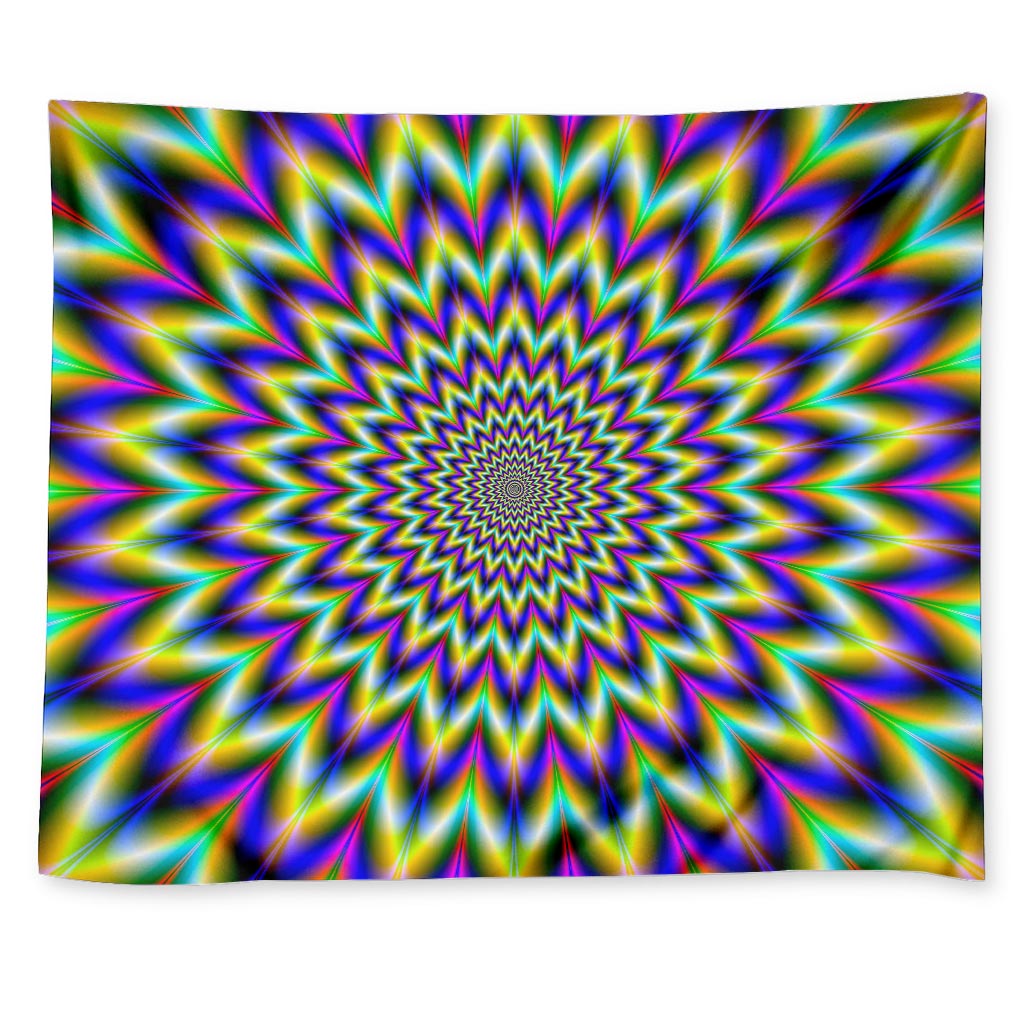 Twinkle Psychedelic Optical Illusion Tapestry