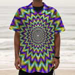 Twinkle Psychedelic Optical Illusion Textured Short Sleeve Shirt