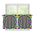 Twinkle Psychedelic Optical Illusion Tier Curtains