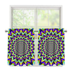 Twinkle Psychedelic Optical Illusion Tier Curtains