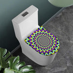 Twinkle Psychedelic Optical Illusion Toilet Lid Cover