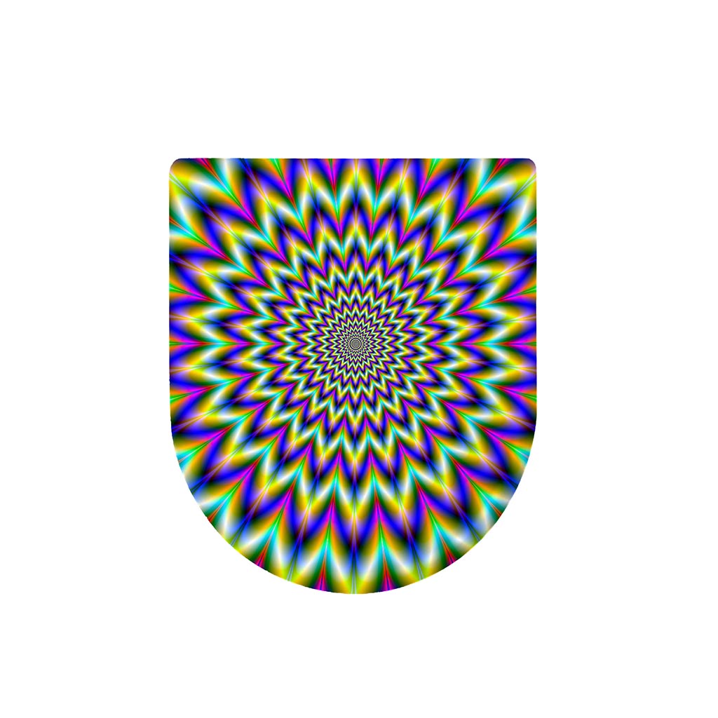 Twinkle Psychedelic Optical Illusion Toilet Lid Cover